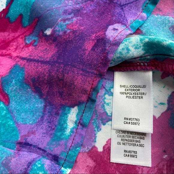 Laundry by Shelli Segal sleeveless top in vibrant pinks and blues. Size M - Picture 4 of 5